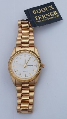 Bijoux Terner Mens Gold Beautiful Watch Never Worn 
