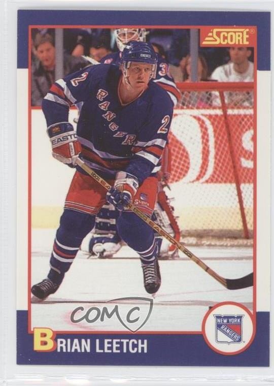 1991-92 Score Kellogg's Brian Leetch #8 HOF 0f8