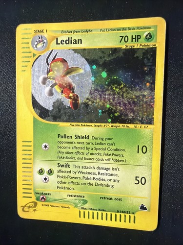 Ledian H14/H32 Skyridge Holo Foil Rare Pokemon TCG Nintendo e-Reader