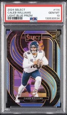 2024 PANINI SELECT LIGHT BLUE PRIZM #114 CALEB WILLIAMS 44/99 PSA 10