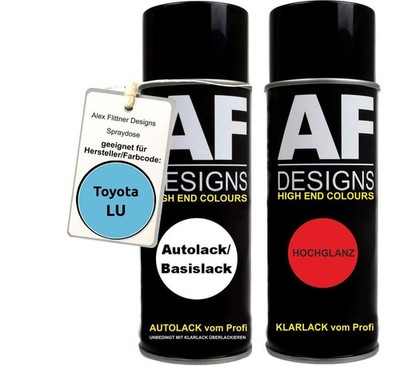 Spraydose für Toyota LU Strata Blue Basislack Klarlack Sprühdose 400ml