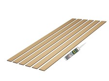 Wall Panelling kit Pk 5 1000 x 100 x 9mm MDF Feature Wall Stripwood Pack &