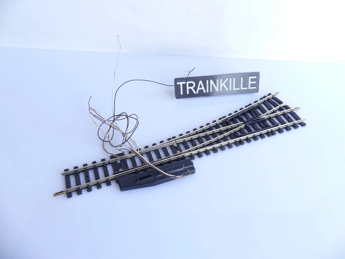 Aiguillage à Gauche Manuel Jouef HO – Pour Réseau Ferroviaire Vintage, échelle HO, Commande Analogique