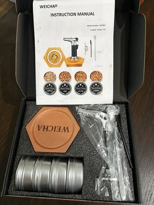 WEICHA Whiskey Bourbon Gifts for Men - Cocktail Smoker Kit with Torch New