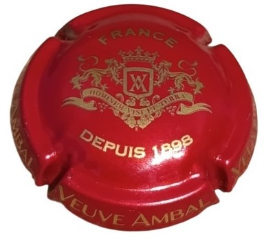 France Cap Crémant Burgundy Widow Ambal Muzzle Capsule RP588
