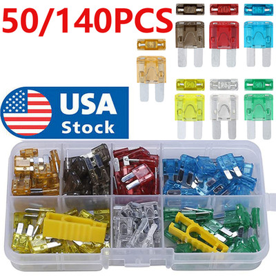50/140pcs ATR Micro2 Blade Fuses Assorted Kit Car 5A 7.5A 10A 15A 20A 25A 30A