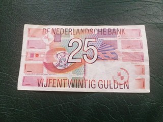 Netherlands 25 Gulden 1989
