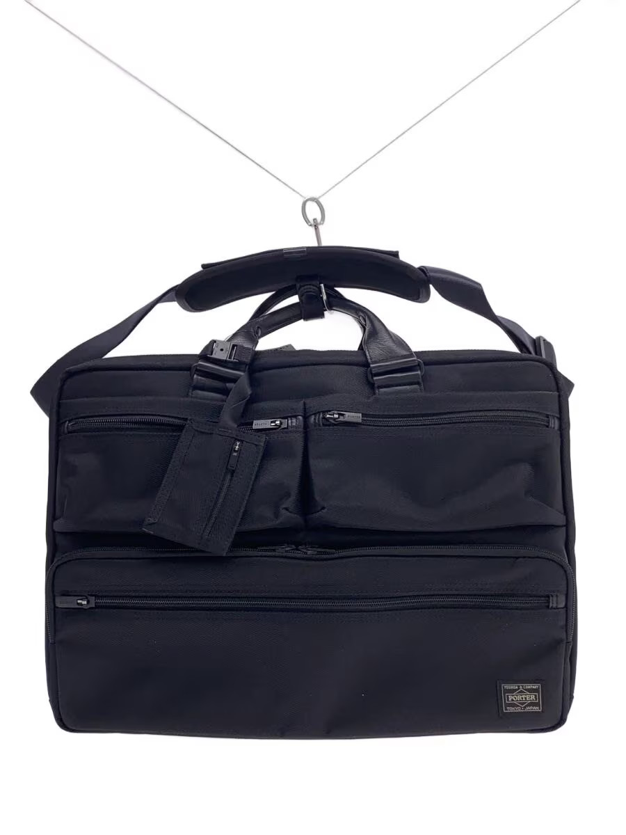 PORTER Briefcase Nylon Black Solid from Japan - image 2