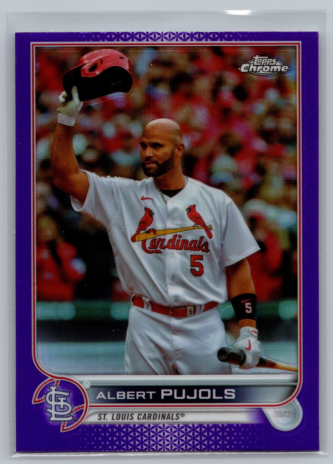 2022 Topps Chrome Update #USC50 Albert Pujols Purple Refractor
