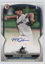2023 Bowman Paper Prospect Auto Marcus Johnson #PPA-MJ Auto 15s4