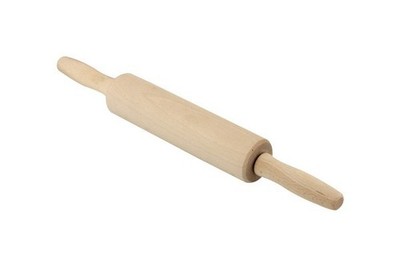 43 x6 cm GROSSES HOLZ NUDELHOLZ GEBÄCK CHAPATI KOCHEN BACKEN DREHBARE GRIFFE