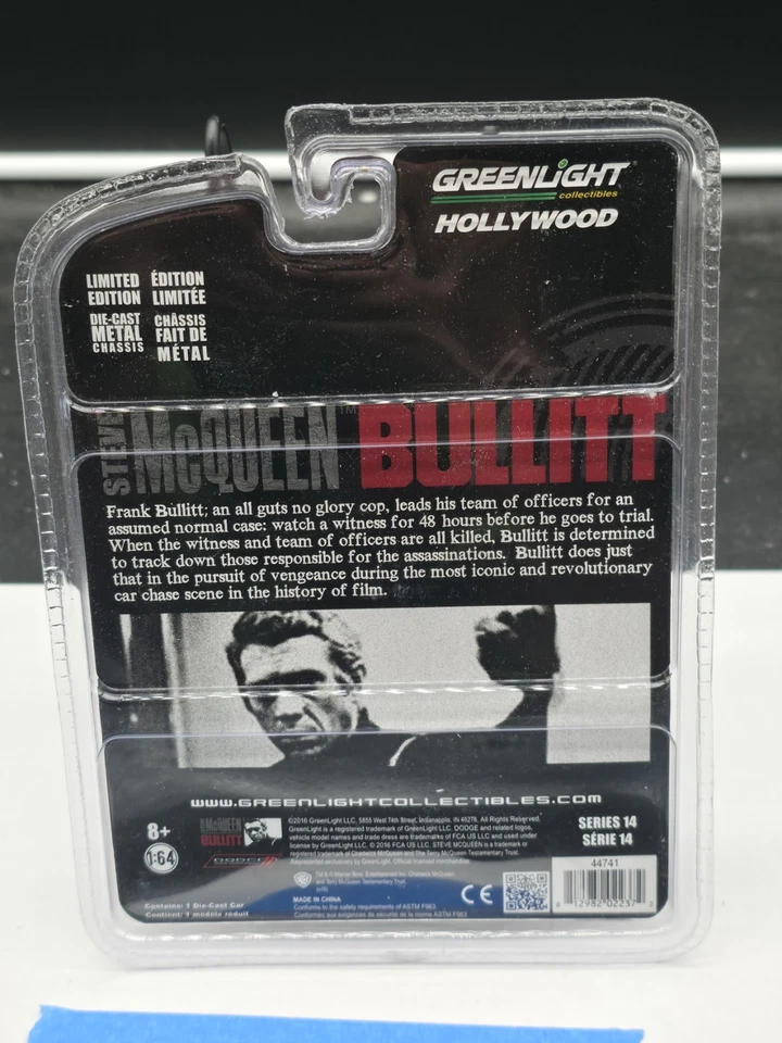 Cargador Dodge Greenlight 2012 Hollywood serie 3 Steve McQueen Bullitt 1968 R/T Foto 2 de 2