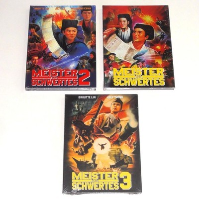 Blu-Ray Mediabook Sammlung Meister des Schwertes / Swordsman 1-3 Trilogy Neu OVP