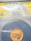 1876 Indian Head Cent Penny 1c SEMI KEY DATE Choice Original XF Full LIBERTY — photo 9