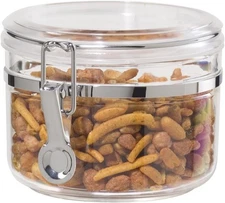 Oggi 28oz Airtight Food Storage Canister Clear Clamp Lid Pantry Kitchen Jar