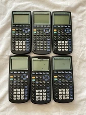 Texas Instruments TI-83 Plus Graphing Calculator Lot of 6 Parts Or Repair As-Is