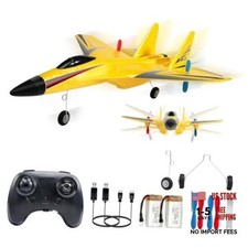 SU-27 RC Airplane,2.4GHz 2 Channel Remote Control Plane with Gyro Su27 Yellow