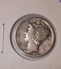 🫪1941 P (In Cod We Trust) Mercury Silver Dime - 90% Silver Coin VG/F. WOW 🫪