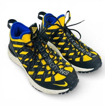Nike ACG React Terra Gobe BV6344-700 Size 6.5 Trail Shoes Yellow Black