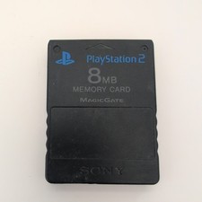 Tarjeta de memoria PS2 negra 8 MB oficial سوني بلايستيشن SCPH-10020