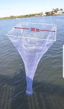 Stalker quadrato 30" esca viva rete a goccia Ballyhoo gamberetti struttura fibra di vetro corda borsa 