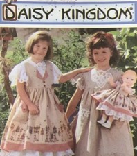 Daisy Kingdom Sizes 3-6 Child Doll Dress Pattern Simplicity 7029 Uncut Vtg New