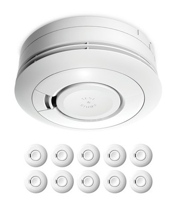 10x Ei Electronics Ei650 Rauchwarnmelder Rauchmelder mit 10 Jahres Batterie NEU