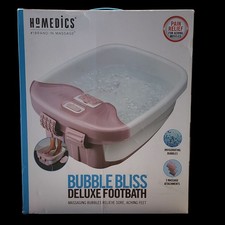 HoMedics Bubble Bliss Deluxe Footbath - Open Box - Invigorating Massage Heat