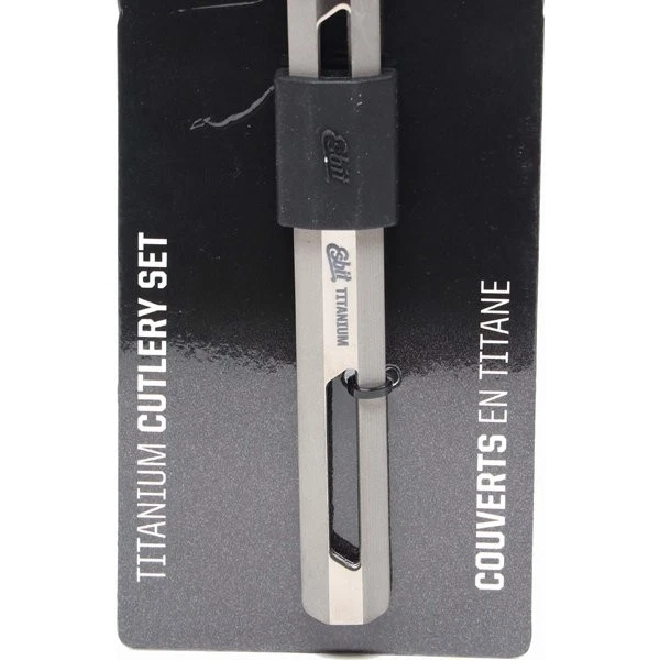 Esbit Titanium Cutlery Set ESTC4TI000 Outdoor camping Spoon knife fork b22112108 - Image 4 of 4