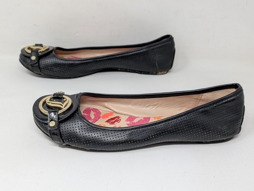 Juicy Couture Ballet Flats JC Flo Black Women’s Size 8 M Shoes - Picture 5 of 8