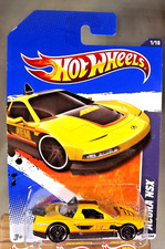 2011 Hot Wheels #131 HW Performance 1/10 ACURA NSX Yellow w/Black Pr5 Spokes