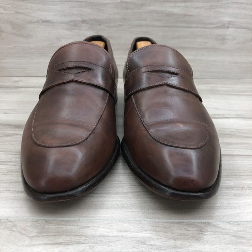 Paul Evans Penny Mocasines Para Hombres 8 Zapatos Sin Cordones de Cuero Marrón - Imagen 5 de 13