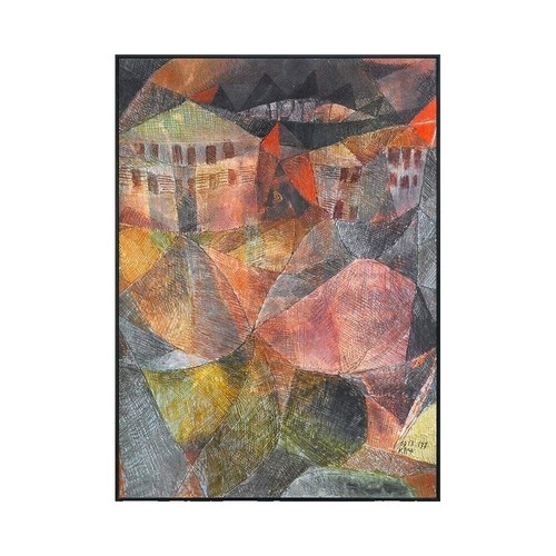 Paul Klee (After) Swiss Winter Plate Signed Lithograph Surrealism