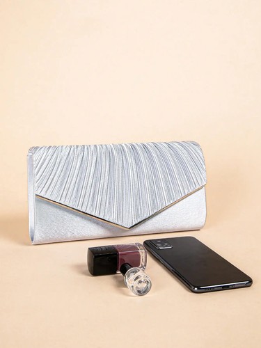 Bolso de Noche Plisado Sobre Bolso de Cena Bolso sin asas para Fiesta, Boda y Banquete - Imagen 18 de 23