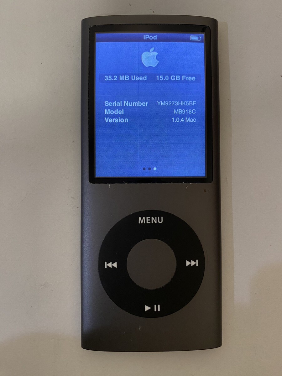 Apple iPod nano 4th Generation Black (16 GB) Works Great | eBay