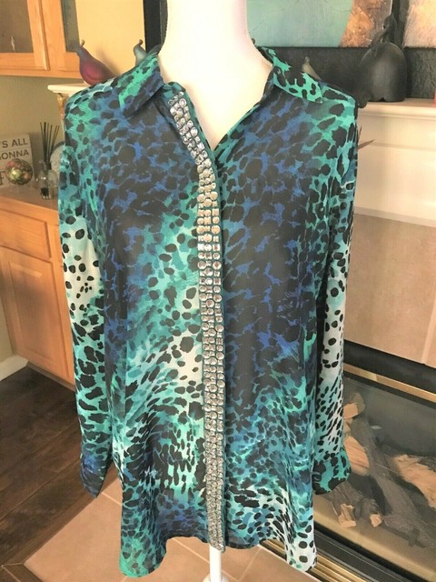 chicos leopard blouse