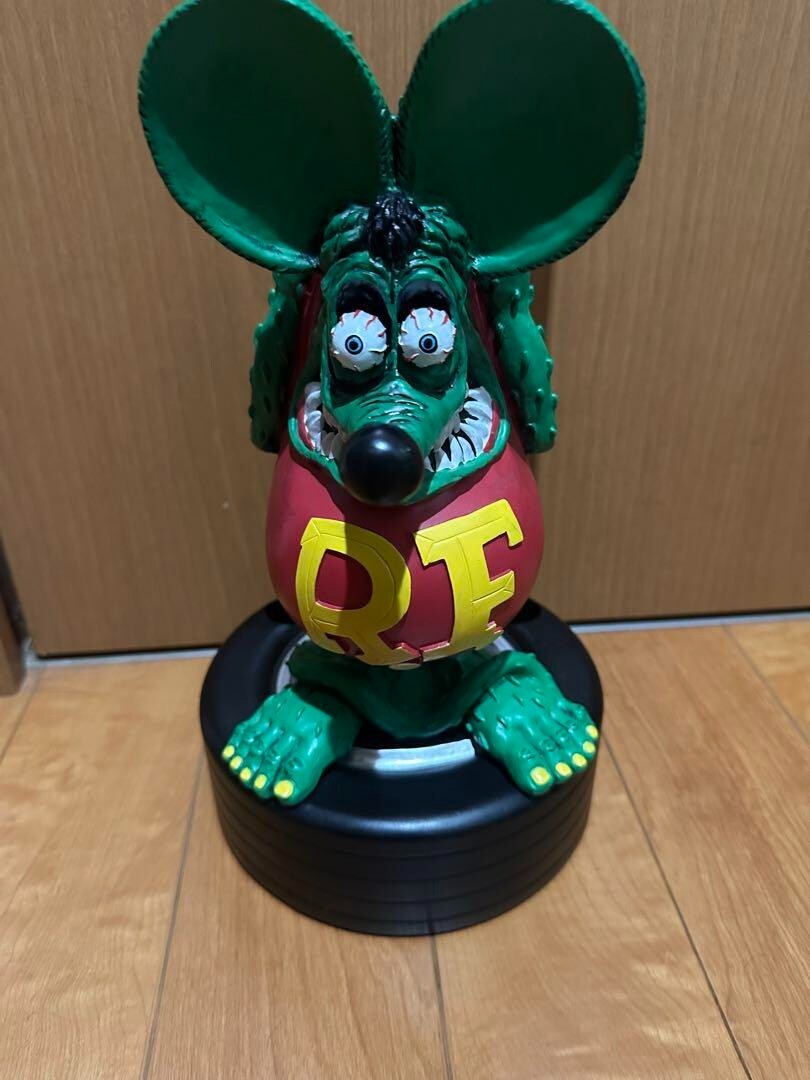 Rat Fink Figure Toy Green Rat Ring 90s Vintage Umbrella stand | eBay
