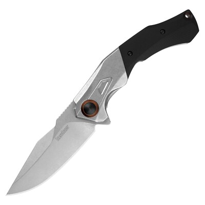 Kershaw Payout AO Folder- Silver/Black G10
