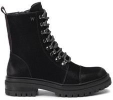 WRANGLER COURTNEY COMBAT scarpe stivaletti stivali anfibi donna pelle camoscio