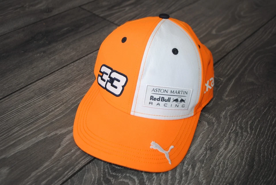 MAX VERSTAPPEN 33 ASTON MARTIN REDBULL RACING 2018 ORANGE CAP ONE SIZE YOUTH - Image 2 of 4