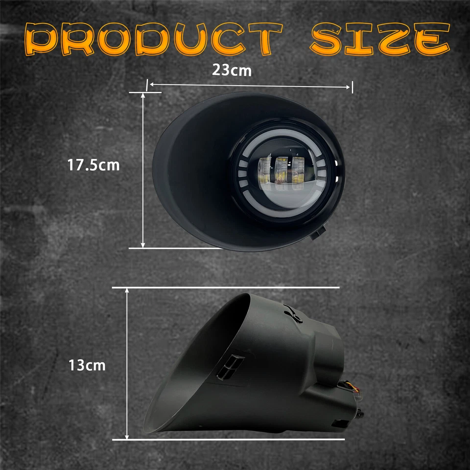 For 2007-2013 Toyota Tundra 2008-2011 Sequoia LED Fog Lights Front Bumper Lamps - Image 3 of 4