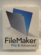 FILEMAKER PRO 8 ADVANCED SOFTWARE Windows Mac MULTILINGUAL ED. TD803LL/A NEW NIB