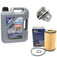 MotoröL ÖLfilter SH4786P 10W40 5Liter + ÖLablassschraube FüR Renault Clio Kangoo