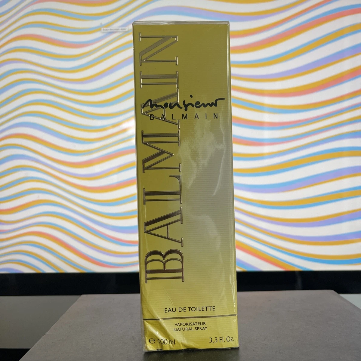 Monsieur Balmain EDT Spray 3.4 FL. OZ. Sealed Box. Vintage