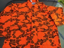 Vintage Ranger Mens 70s 80s USA made Trebark Camo Jacket Shirt Hunting Button