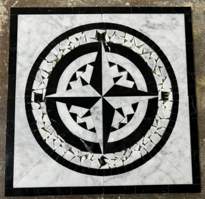 Floor Marble Medallion 42x42 Inch