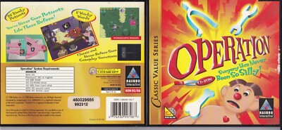 Vintage Operation: Surgery Has Never Been so Silly! (PC CD-ROM, 1998) *COMPLETE*