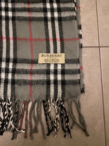 Burberry Vintage Schal Aus Lammwolle - Bild 12 von 14