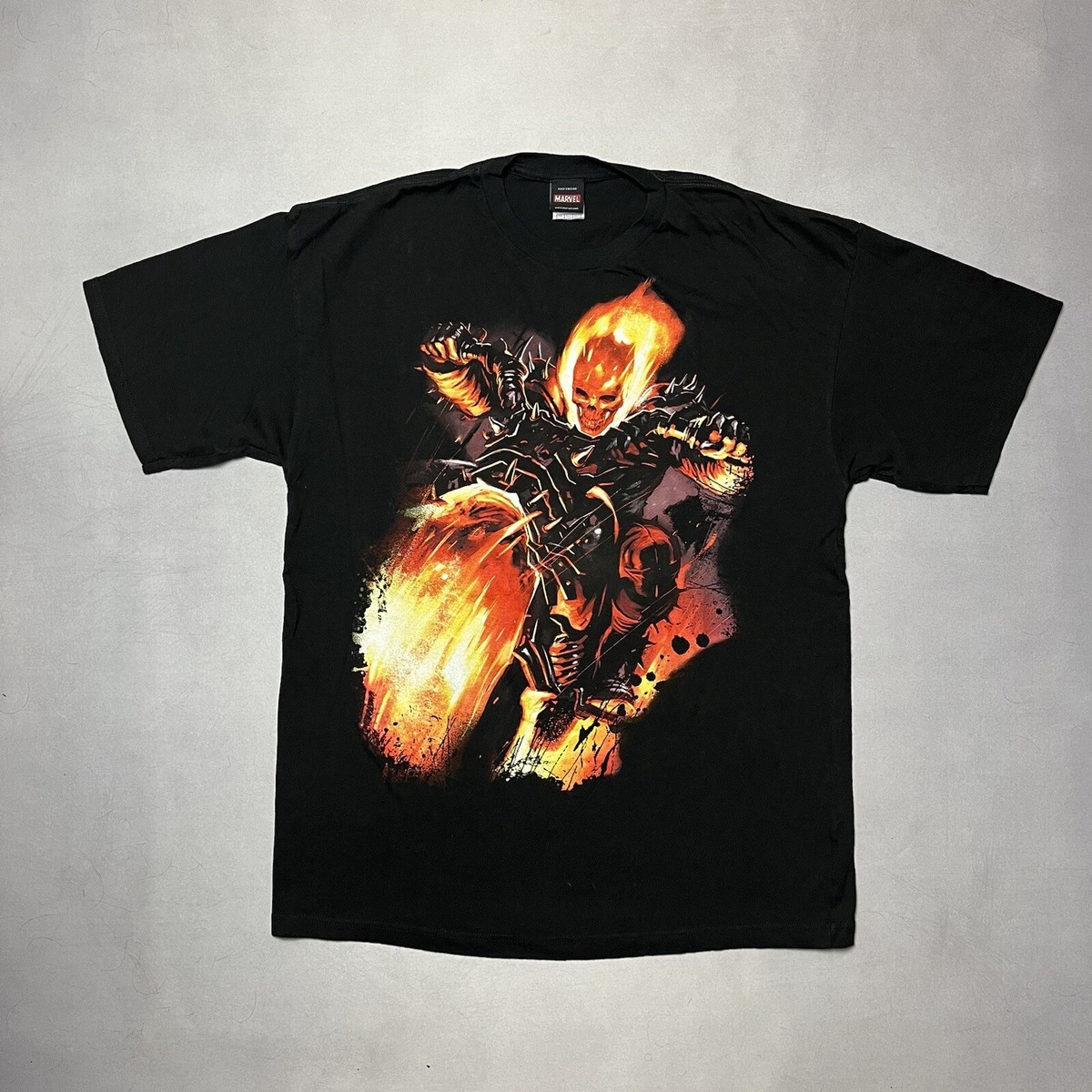 Ghost Rider Mad Engine Marvel Comics T Shirt 2XL | eBay