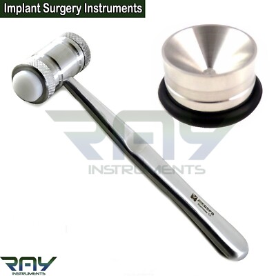 Dental Mead Mallet Hammer Amalgam Well Bone Grafting Implant Surgery Instruments